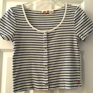 Levi’s SHORT SLEEVE BRITT SNAP FRONT TOP